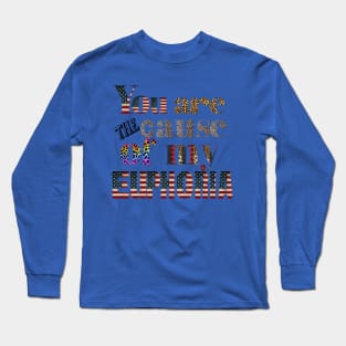 euphoria usa army textured Long Sleeve T-Shirt